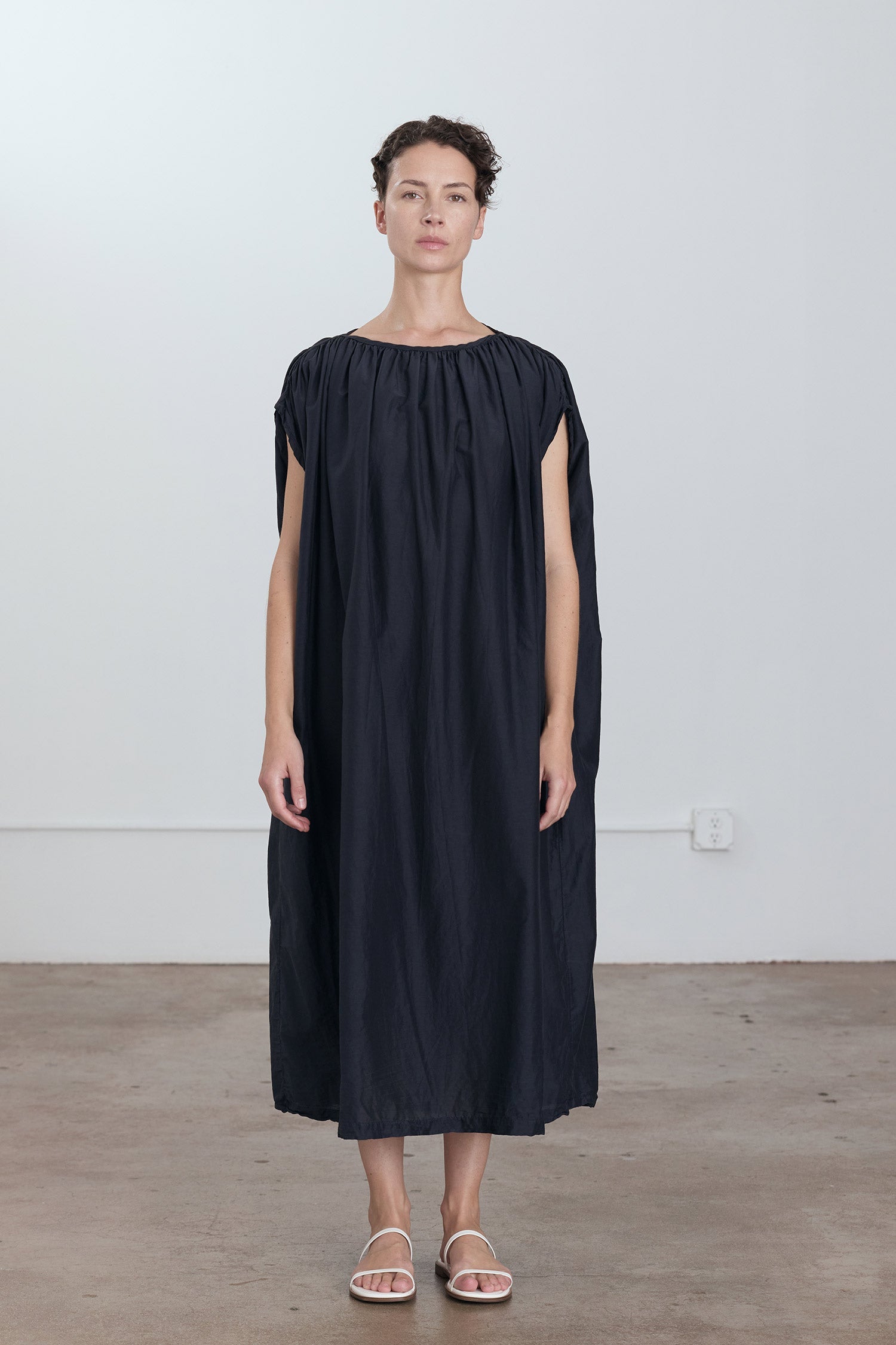 black crane dress MONT BLANC DRESS / FADED BLACK