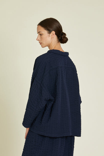 CHELSEA COLLAR SHIRT / NAVY / SK-CCS19