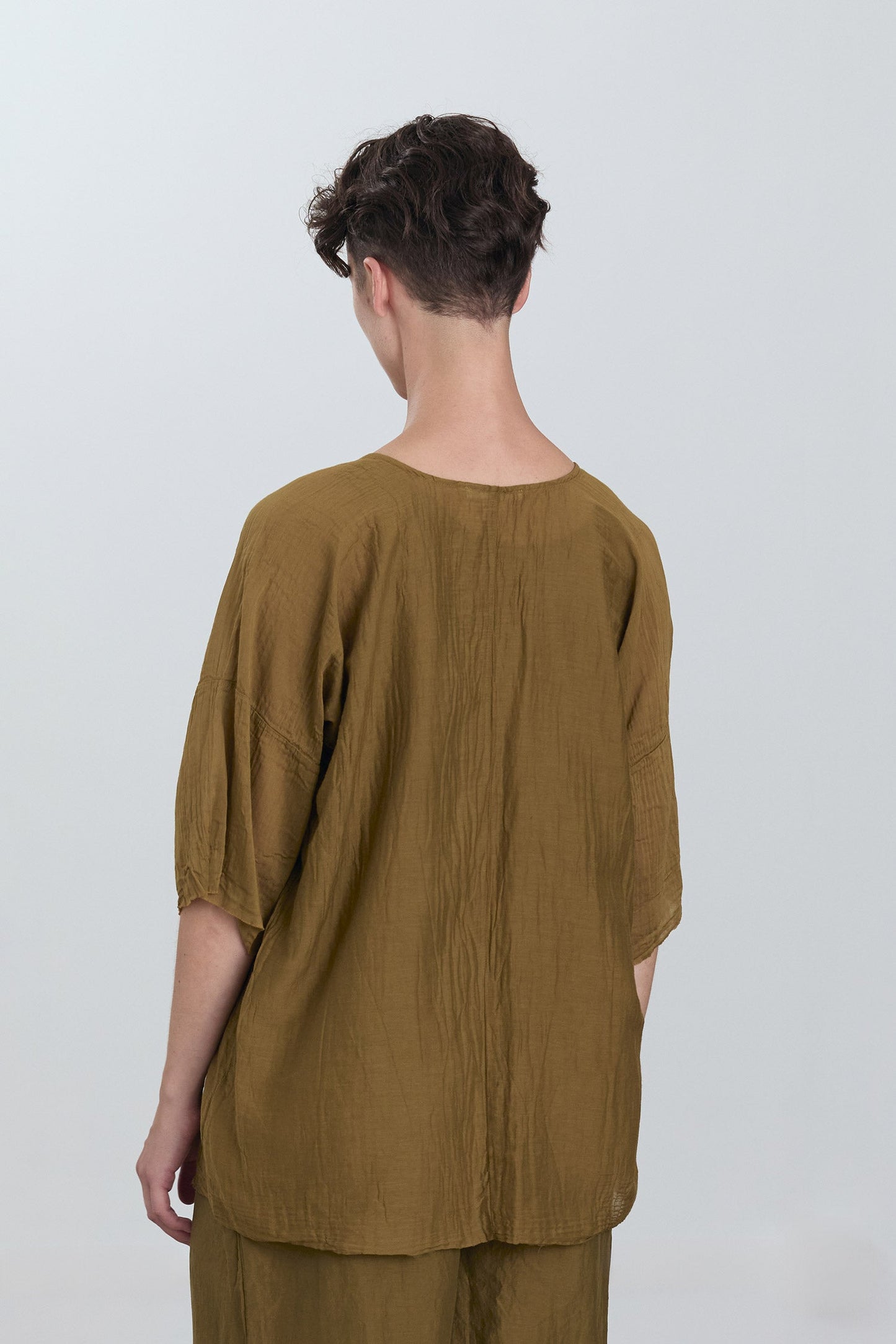 OVERSIZED TOP / DK. OLIVE