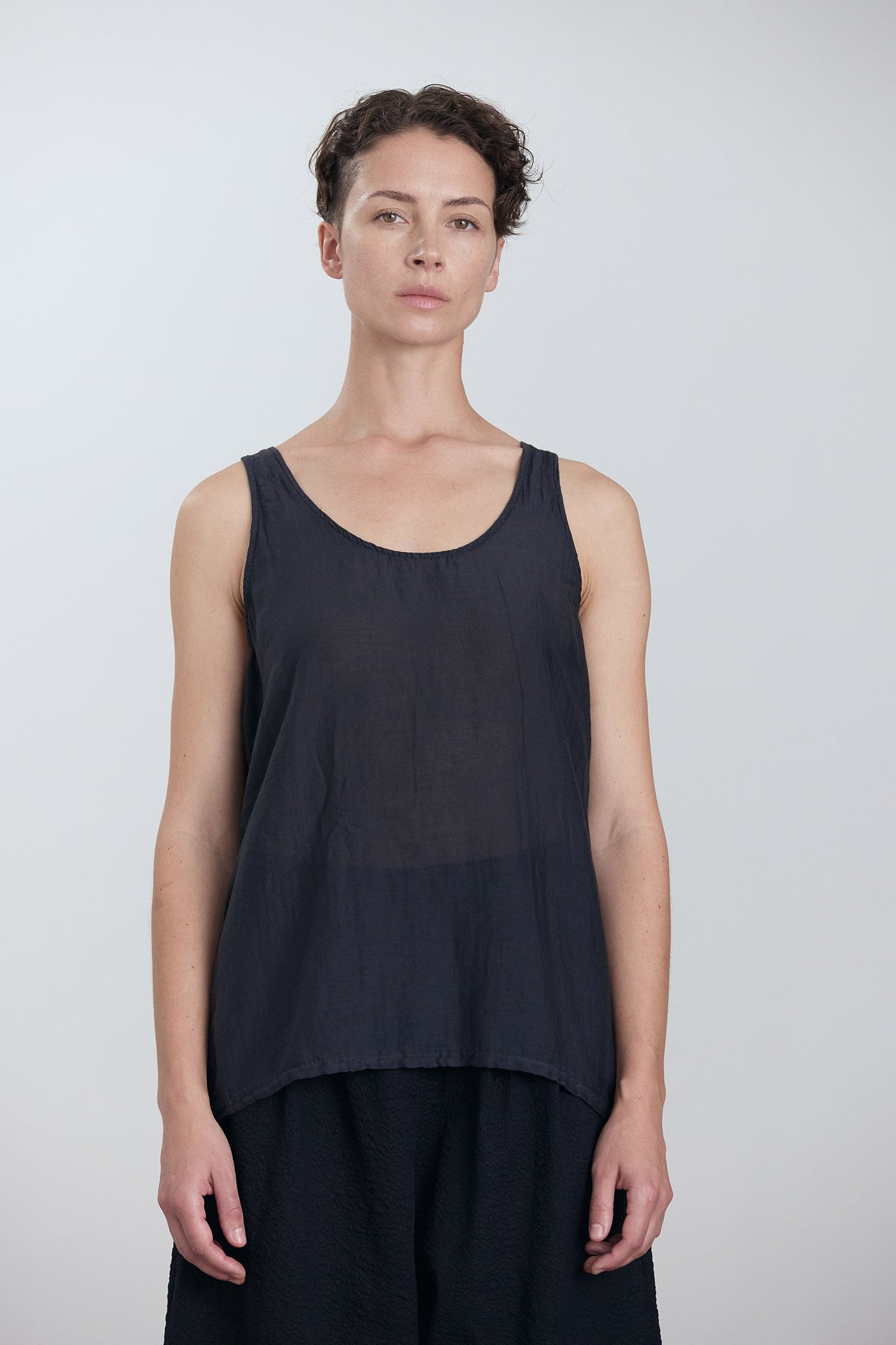LOOSE TANK TOP / FADED BLACK
