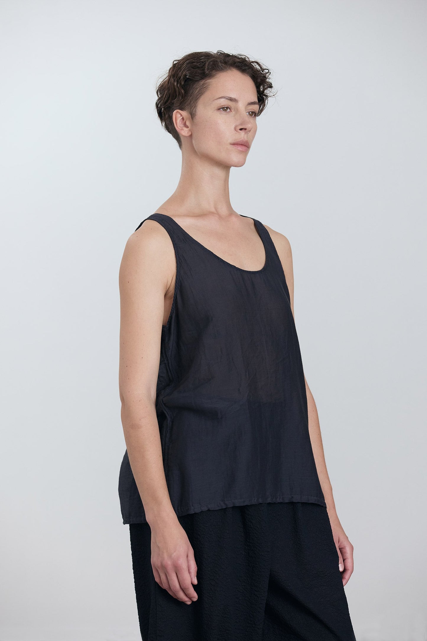 LOOSE TANK TOP / FADED BLACK