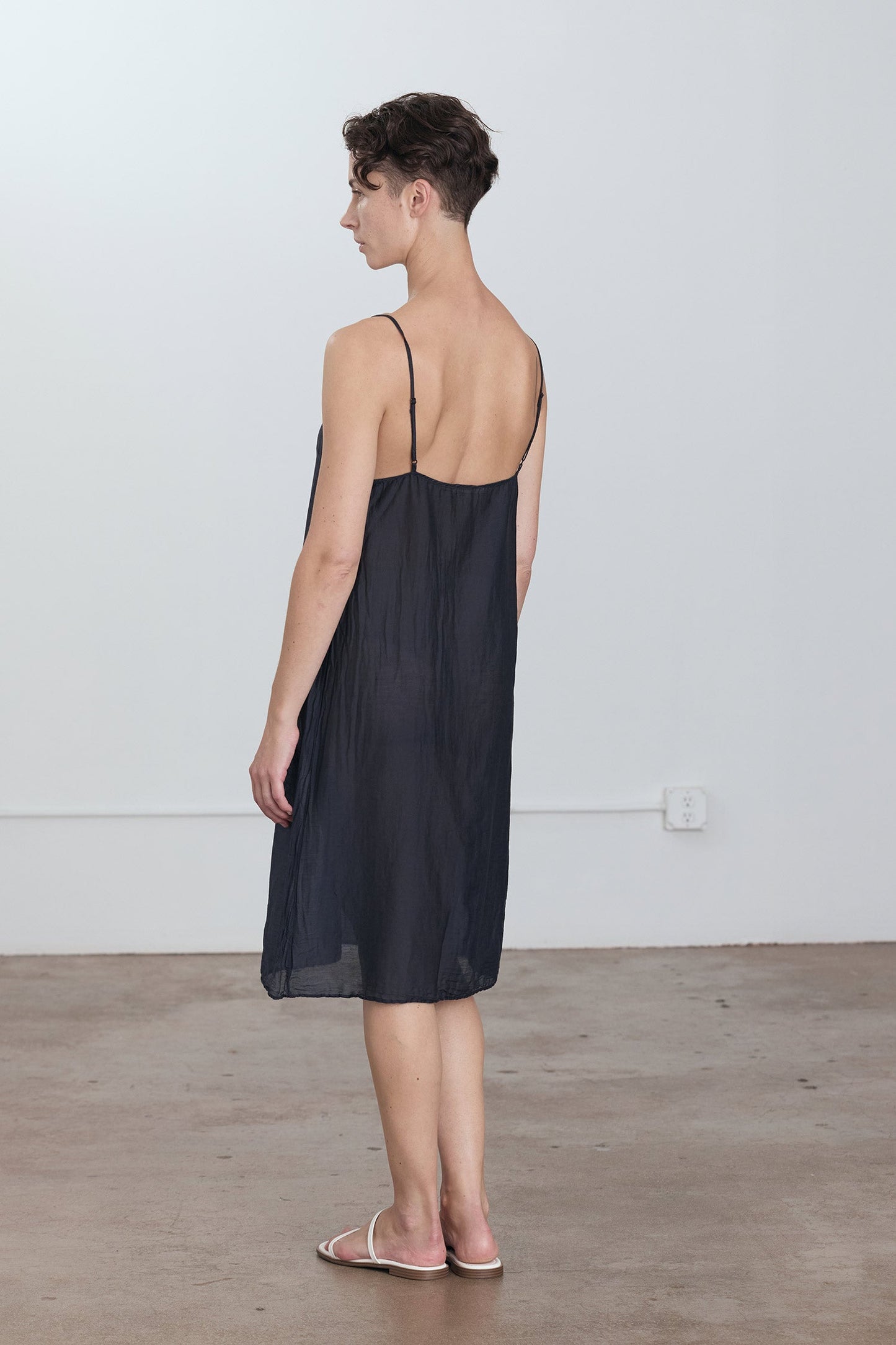 CAMI DRESS / FADED BLACK