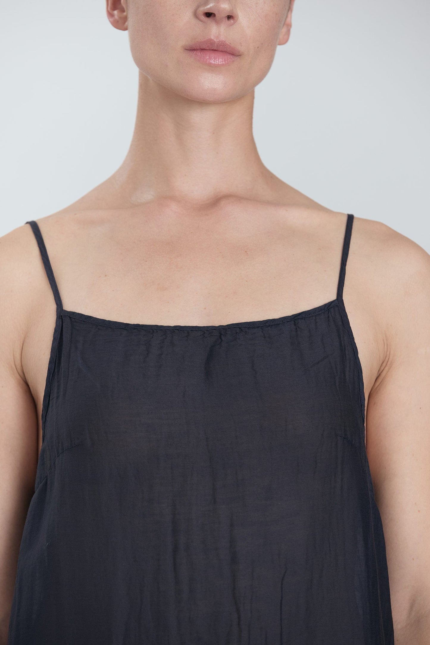 CAMI DRESS / FADED BLACK