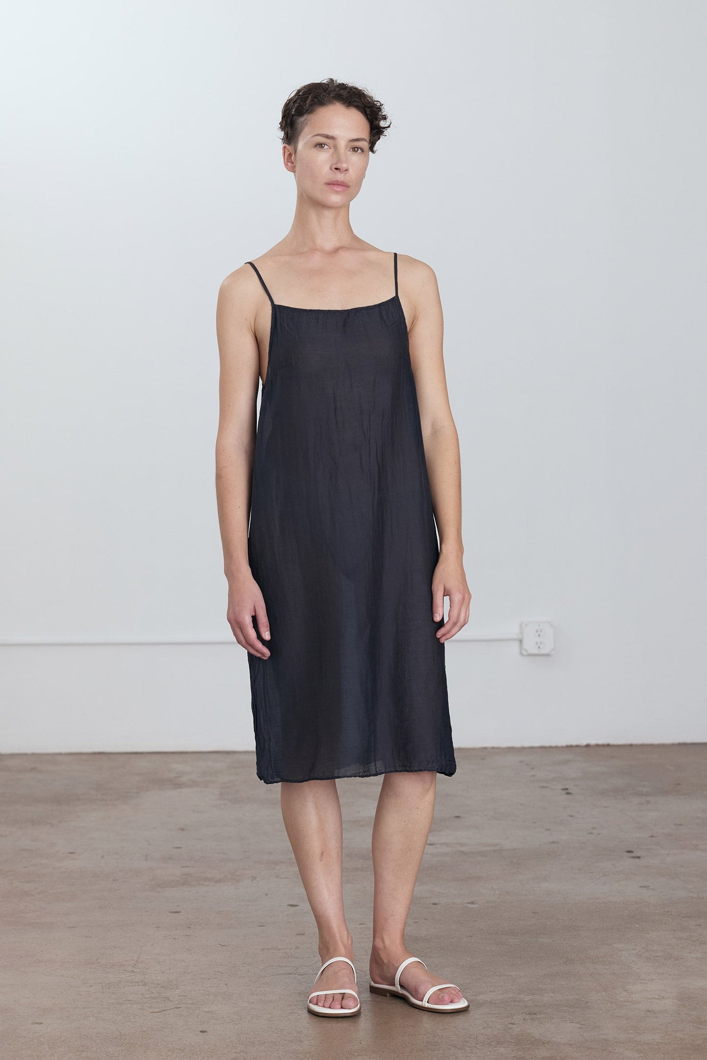 CAMI DRESS / FADED BLACK