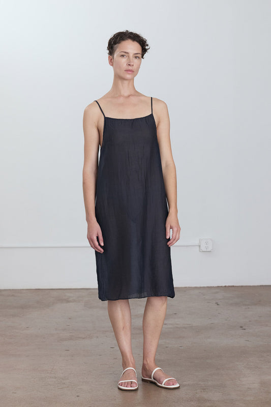 CAMI DRESS / FADED BLACK