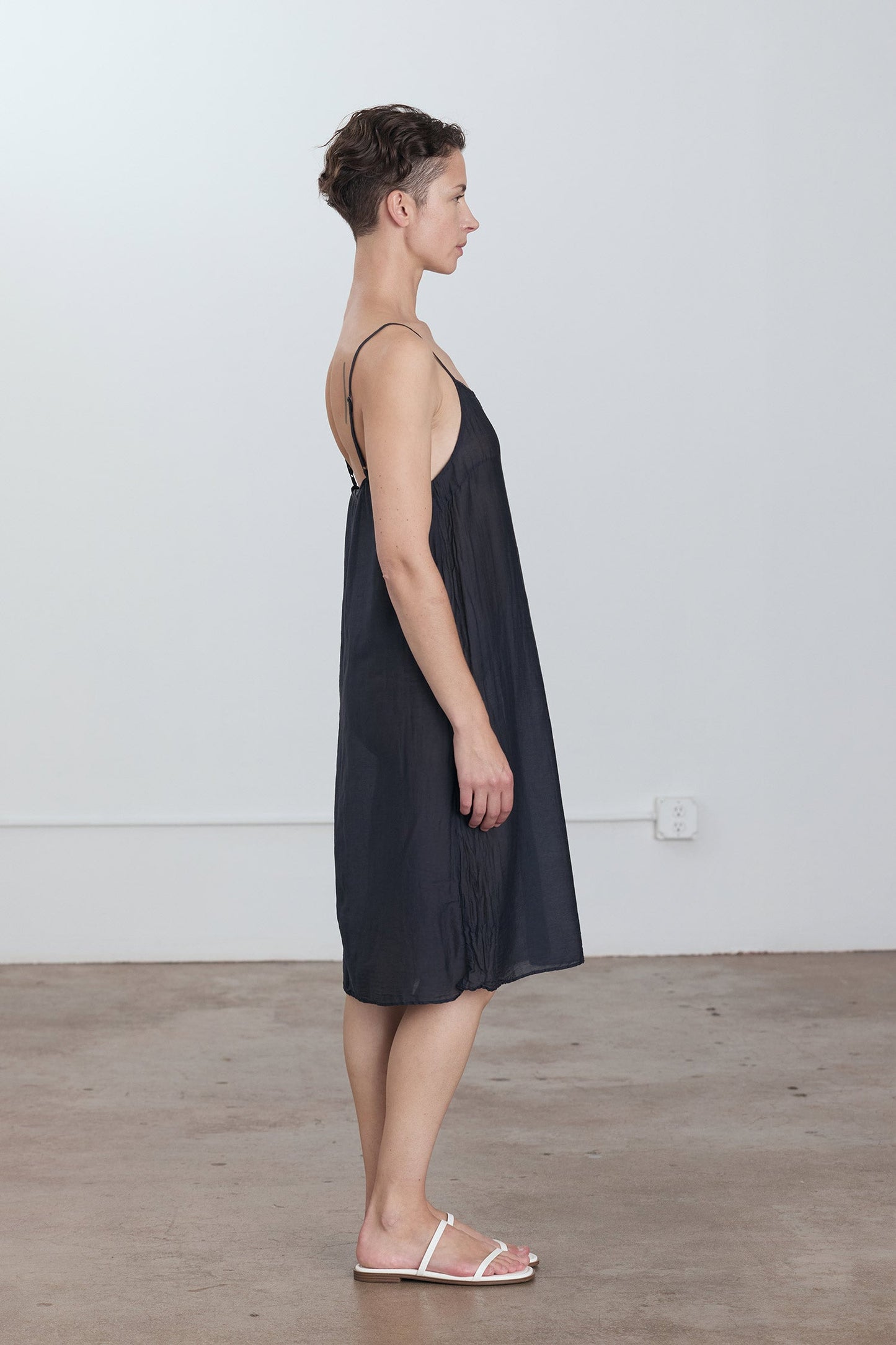 CAMI DRESS / FADED BLACK