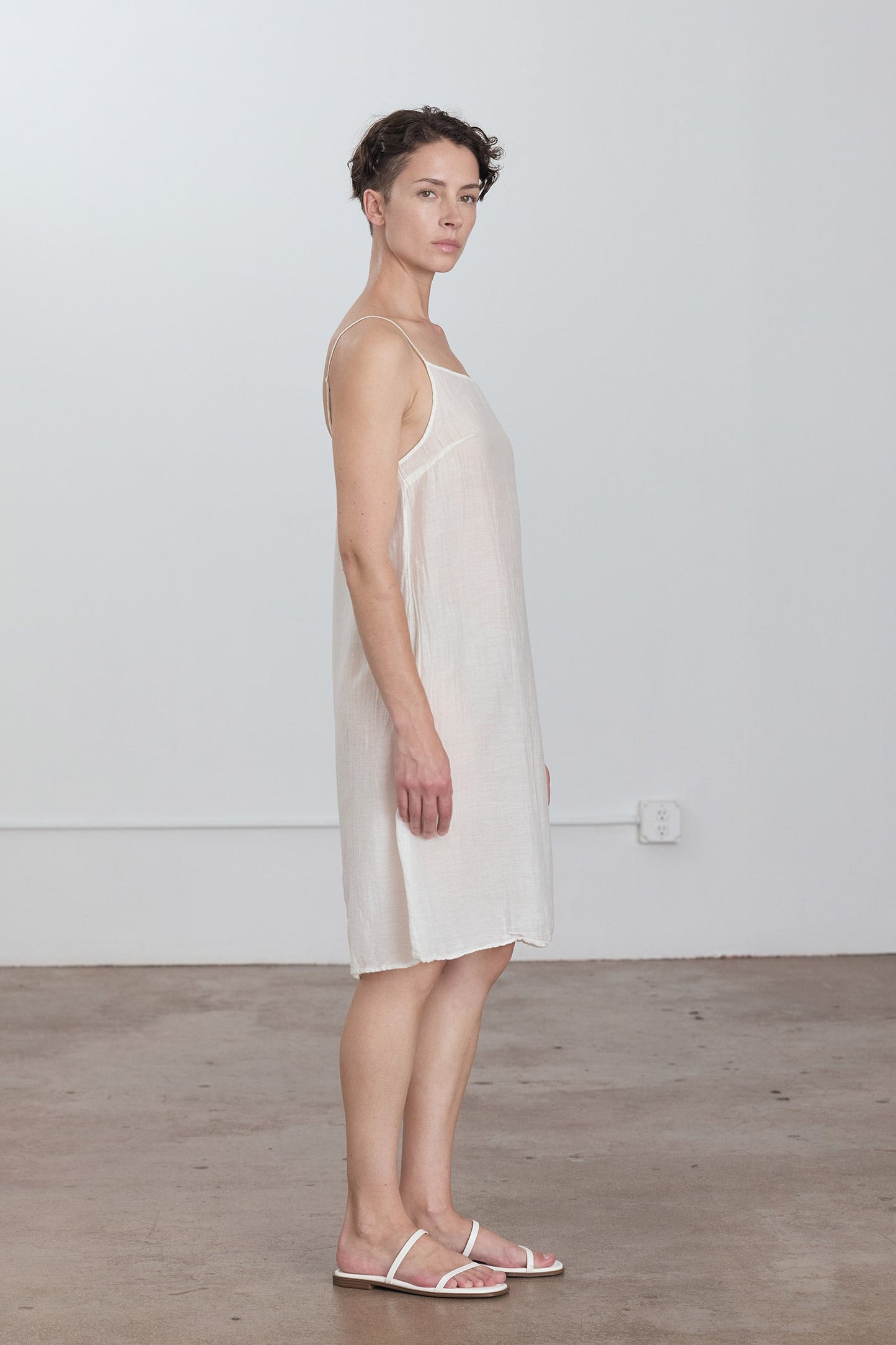 CAMI DRESS / WHITE