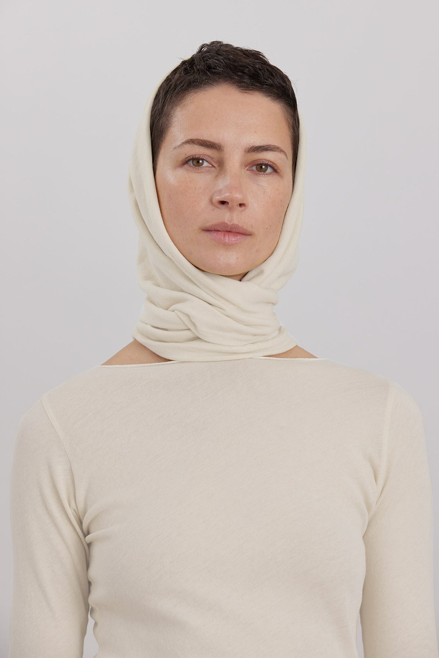 TRIANGLE SCARF / NATURAL