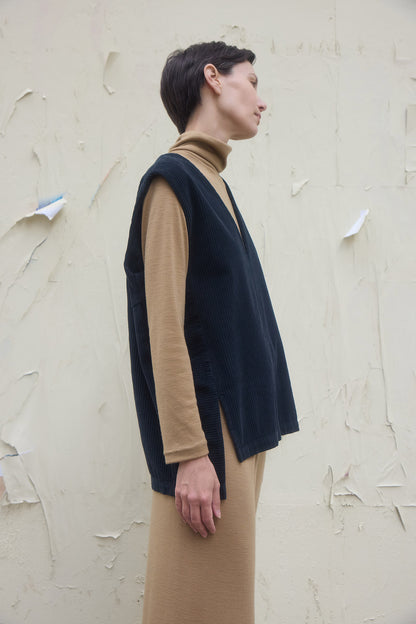WASHABLE WOOL TURTLE NECK / CAMEL / WJ-NTT12