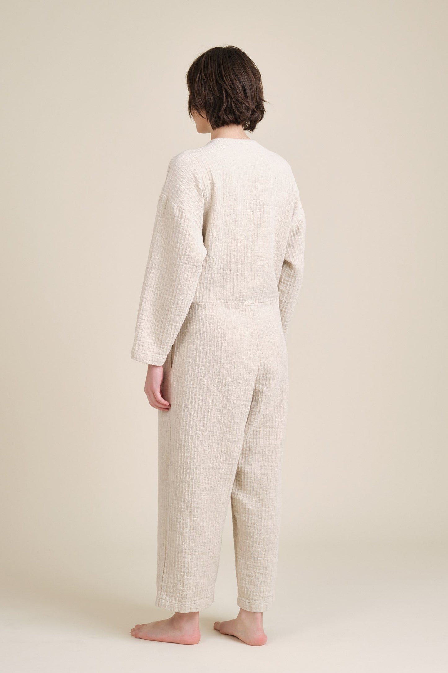 TIE JUMPSUIT / NATURAL / CL-TIJ08