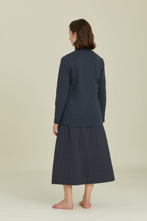 QUILTED SKIRT / DK. NAVY
