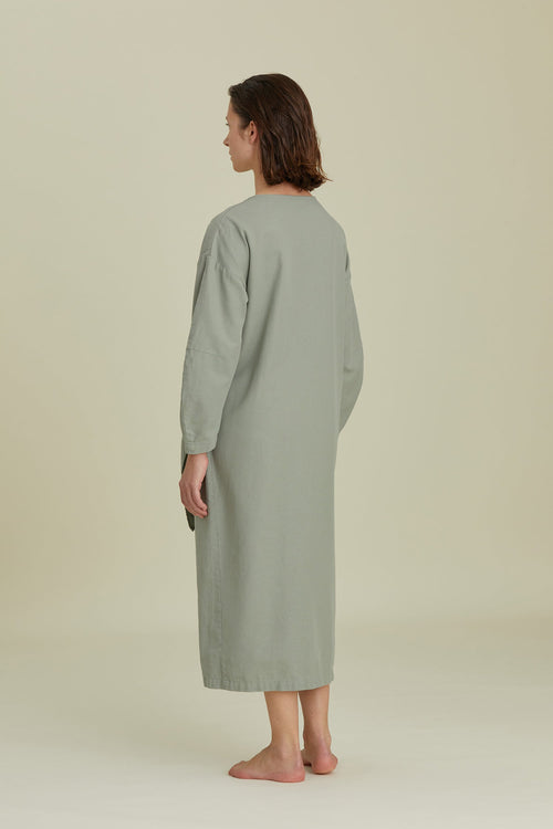 TIE DRESS / AGAVE