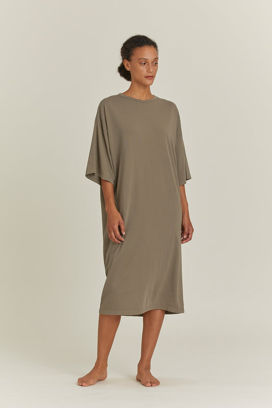 ONLINE EXCLUSIVE ORGANIC DRESS / STONE