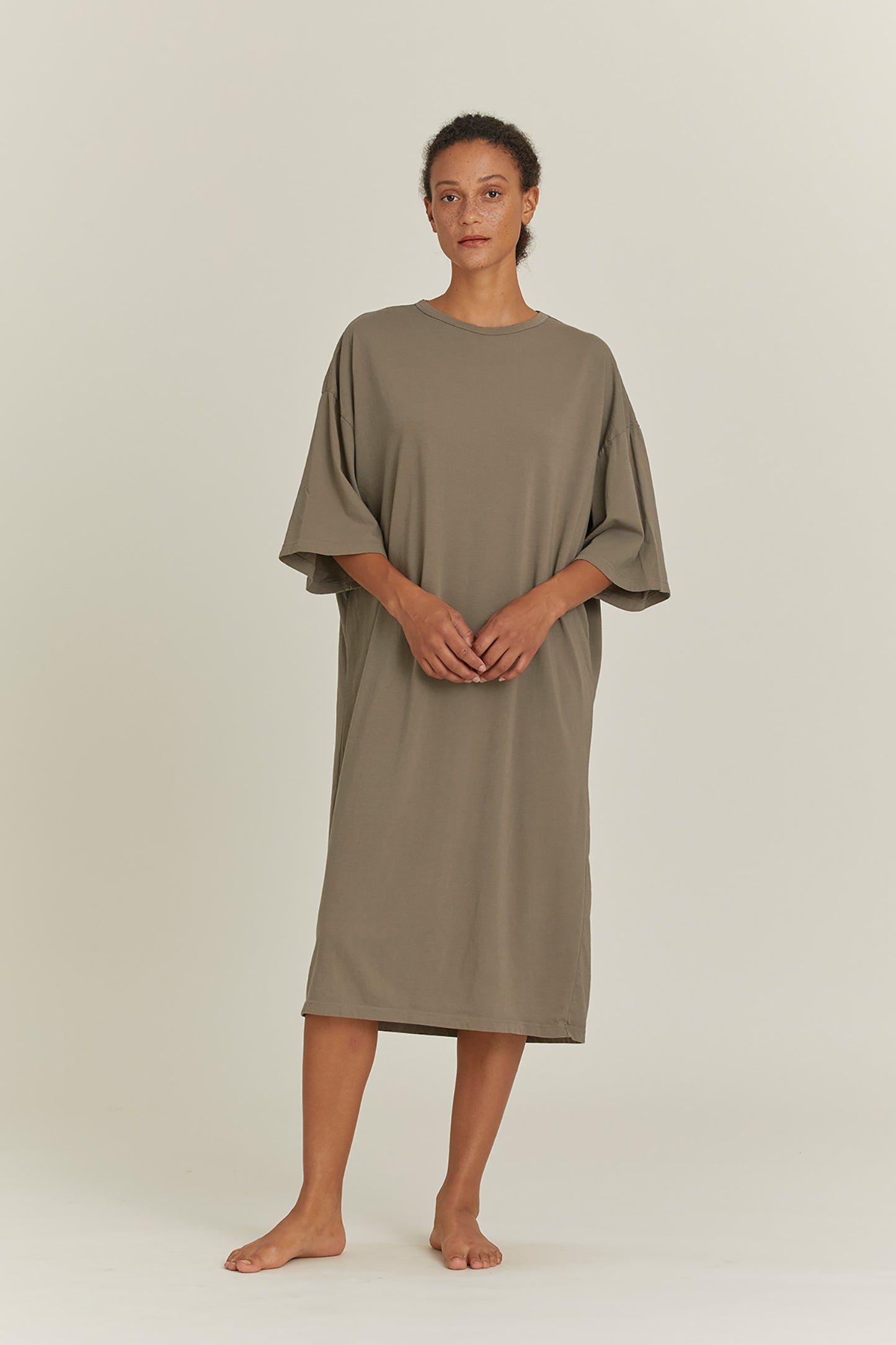 ONLINE EXCLUSIVE ORGANIC DRESS / STONE