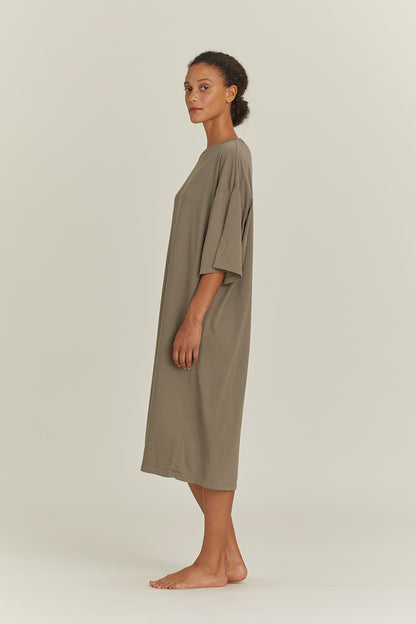 ONLINE EXCLUSIVE ORGANIC DRESS / STONE