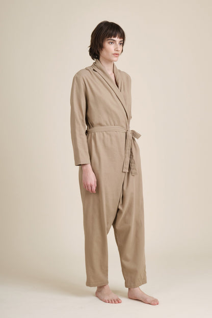 CROSSED JUMPSUIT / MOCHA / LF-CSJ24