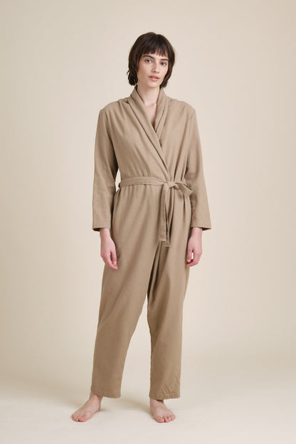 CROSSED JUMPSUIT / MOCHA / LF-CSJ24
