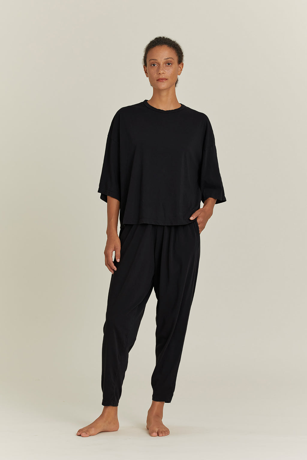 ORGANIC SHORT SLEEVE T-SHIRT / BLACK