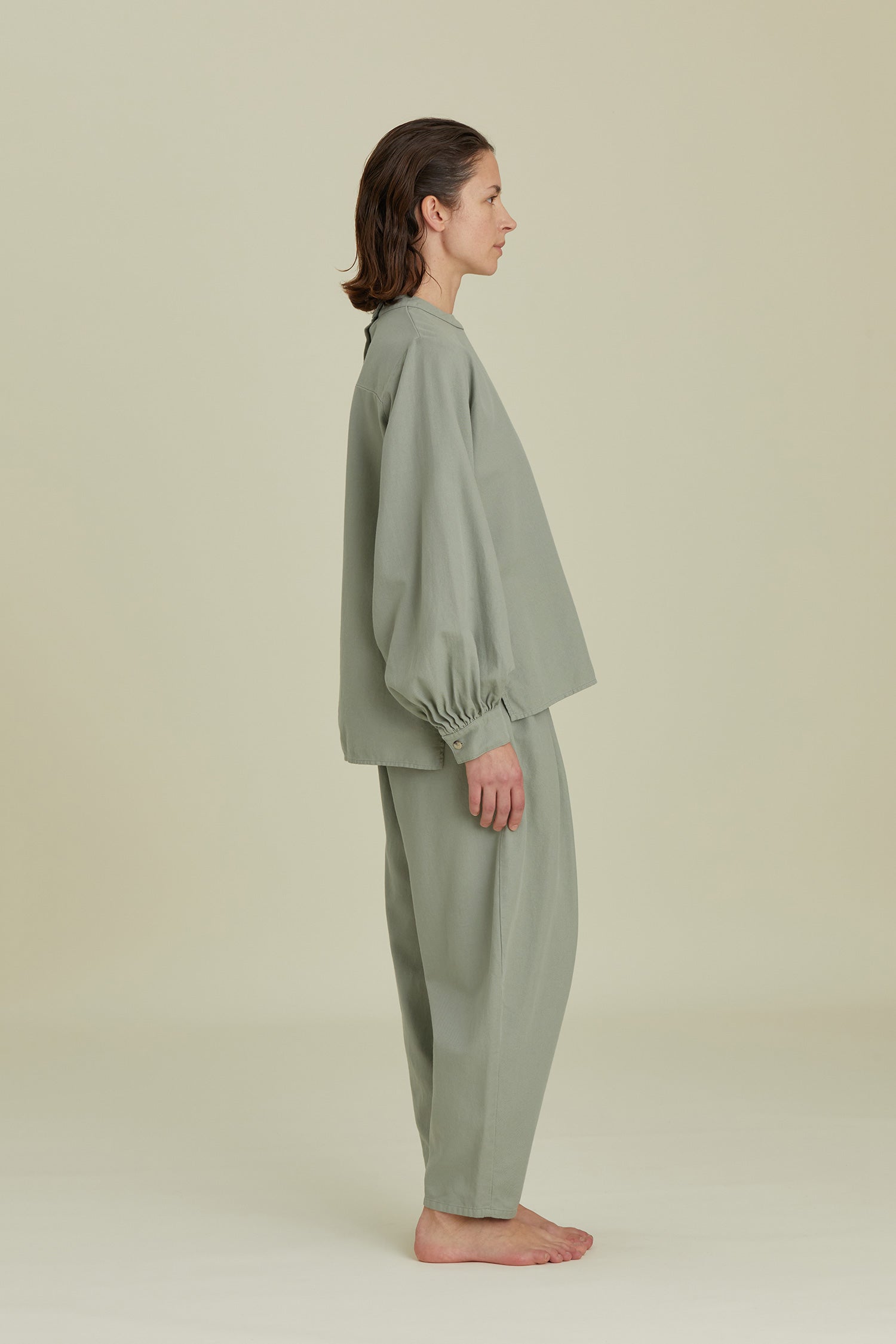 PUFF SLEEVE BLOUES / AGAVE