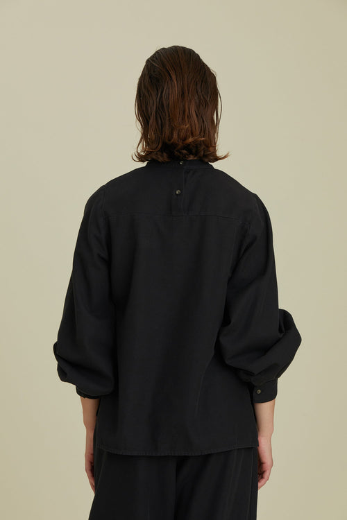 PUFF SLEEVE BLOUES / BLACK