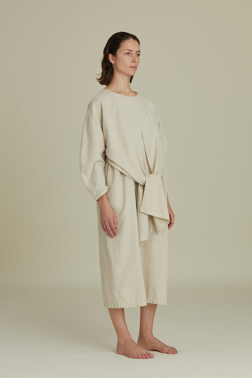 TIE DRESS / IVORY