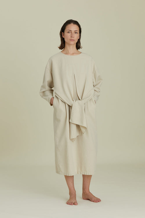 TIE DRESS / IVORY